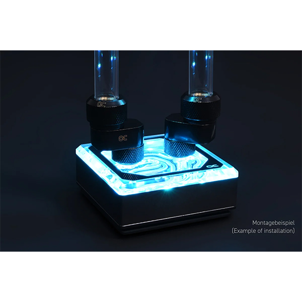 ALPHACOOL Eiszapfen 16mm 오프셋 회전 피팅 (크롬)_이미지