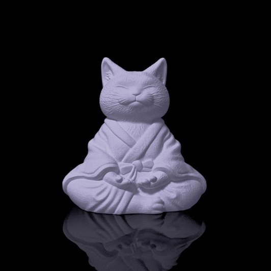 포지맨션 Meditating Cat_Purple