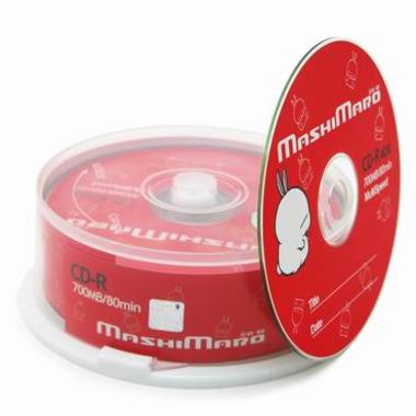 마시마로 CD-R 700M 40x 케익 레드 (25장)_이미지