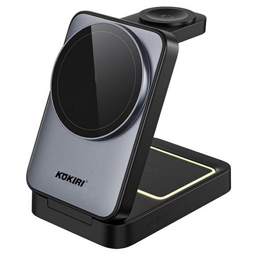 크리츠 코끼리 폴딩 맥세이프 3in1 무선충전기 KW-M3in1P01 (갤럭시/애플워치용)