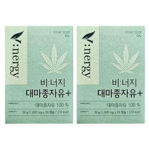 알피바이오 휴럼 비너지 대마종자유 플러스 30캡슐 (2개)