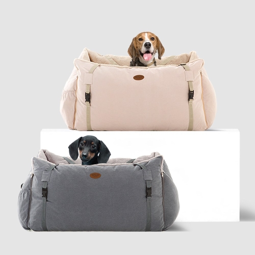 [불명] 펫테일 드라이빙 강아지 카시트 차콜그레이 (L)