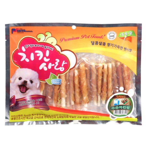 피에스코리아 치킨사랑 우유치킨껌 400g