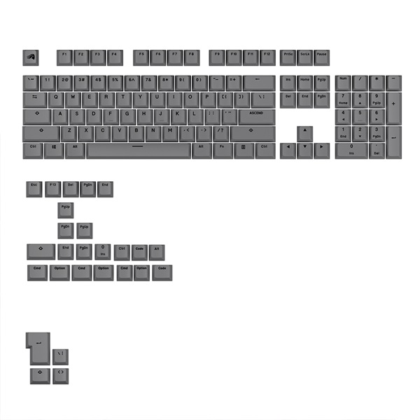 글로리어스 GPBT Basics 키캡 세트 (Armor Grey)