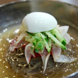 선비찬 물냉면10인분세트 옥천평양냉면사리 2Kg + 냉면육수 10봉_이미지