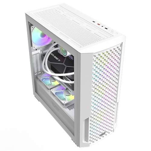darkFlash DF2100 MESH RGB 강화유리 (화이트)_이미지