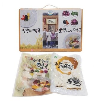 나팔꽃F&B 김수미 국산 떡국 설 선물세트 일반500g+오색500g 떡국떡 국내산쌀