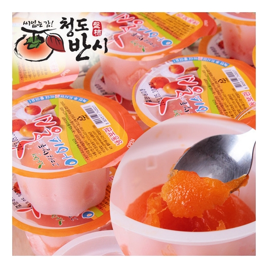 명가일품 자연그대로 만든 씨없는 감 청도 아이스 홍시 80~100g 내외 (15개)