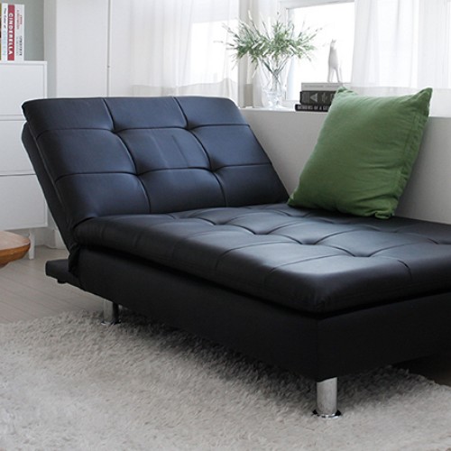 아이앤 LDT 접이식 가죽 좌식 소파베드 1인용_이미지