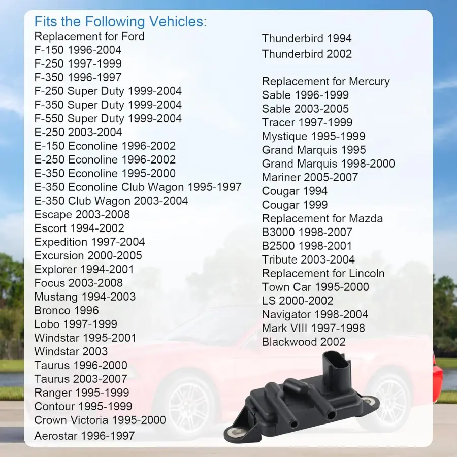 F-150 F-250 F-350 레인저 머큐리 세이블 마즈다 B3000 B2500 링컨 내비게이터 타운 카 DPFE15