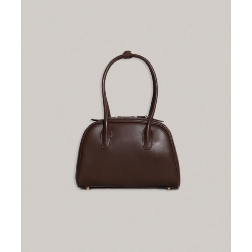 코모레비뮤지엄 B01-S-2 카우레더 볼링백 스몰_레더 브라운 1047480