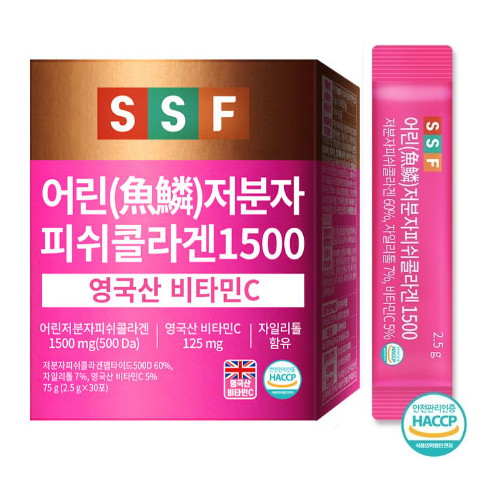 순수식품 어린 저분자 피쉬콜라겐 1500 30포 (1개)_이미지