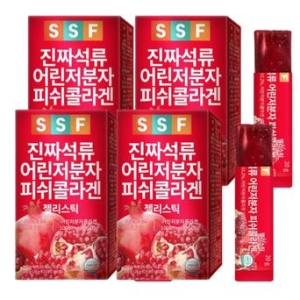 순수식품 진짜석류 어린저분자 피쉬콜라겐 20g 15포 (4개)_이미지