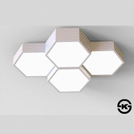 비스코 LED 벌집 4등 인테리어등 50W_이미지