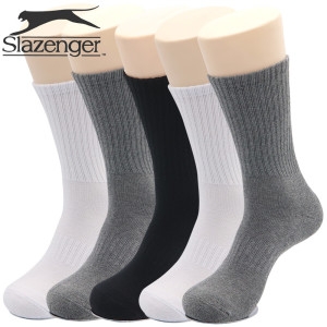 슬레진저 남성 국산 무지 장목 스포츠양말 파일 두꺼운 쿠션 롱삭스 4켤레 구성_이미지