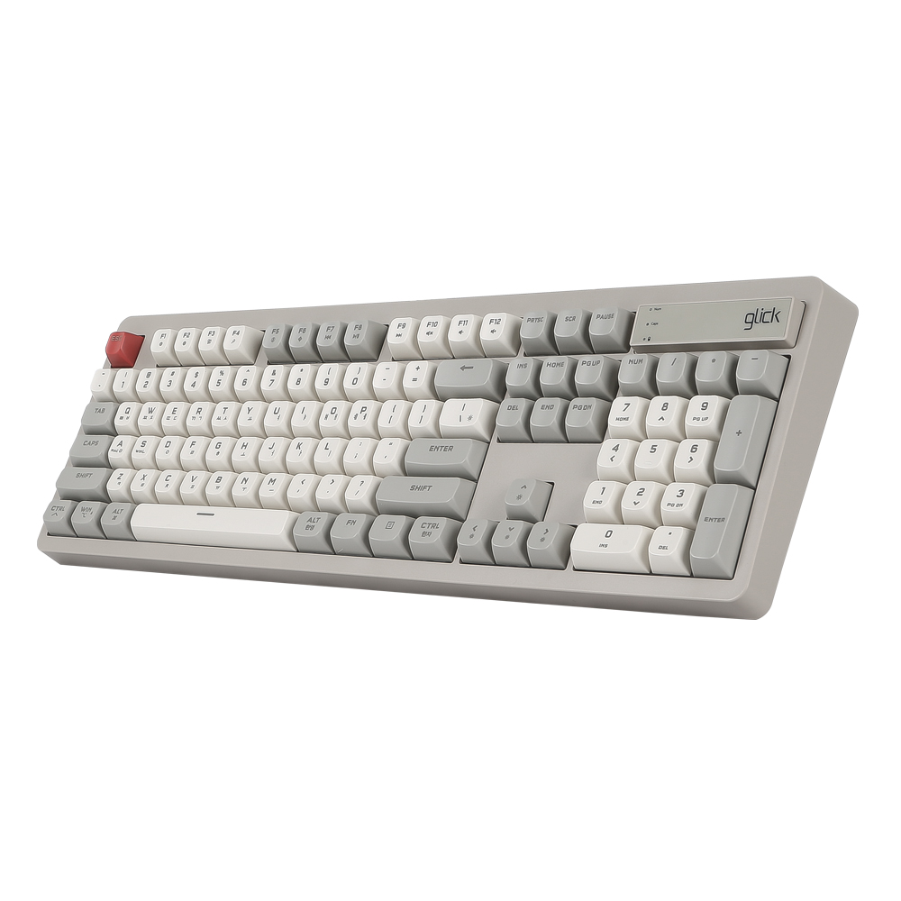 지클릭커 OFFICEPRO WK50 사일런스 M RGB 무소음 방수 무선 블루투스 104 (Retro)_이미지