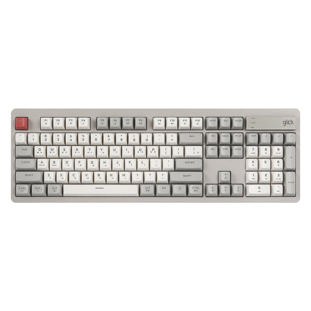 지클릭커 OFFICEPRO WK50 사일런스 M RGB 무소음 방수 무선 블루투스 104 (Retro)_이미지