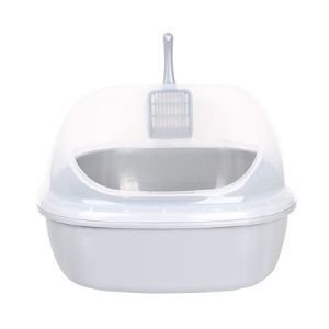 [불명] 56cm 빅사이즈 평판형 고양이 화장실 그레이 SW-003 모래삽포함