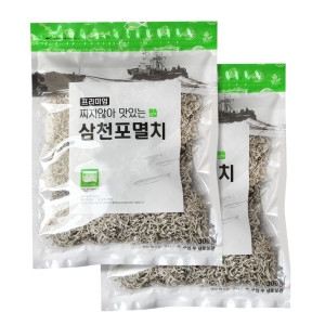 청해명가 프리미엄 짜지않아 맛있는 삼천포 멸치 저염멸치 지리 300gx2