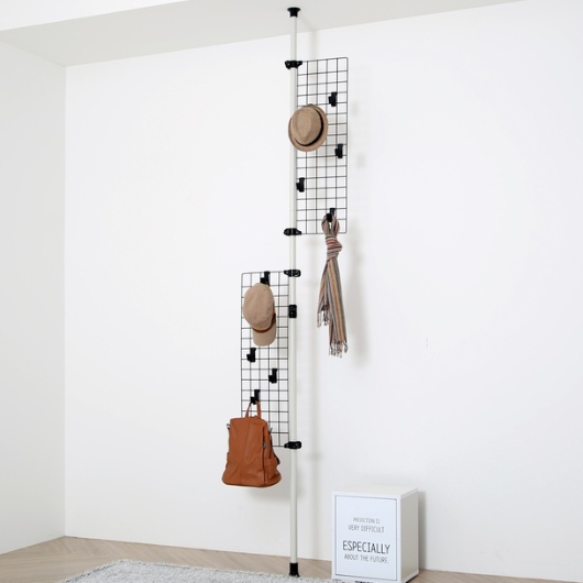 가화행거  2단 다용도 수납 철망 파티션 행거