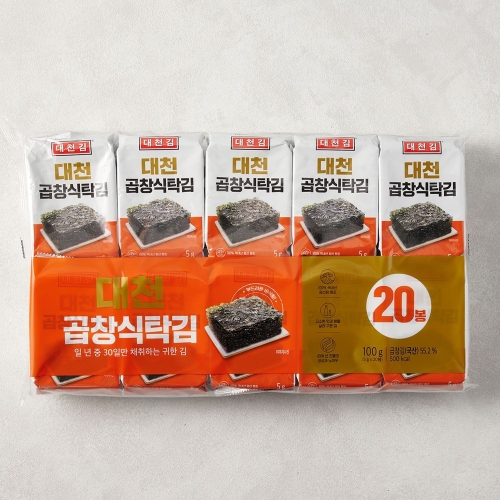 대천김 곱창 도시락김 5g (30개)_이미지