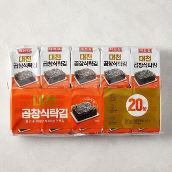 대천김 <b>곱창</b> 도시락김 5g