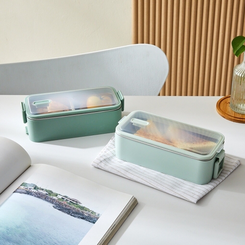 슬림한 이중스텐 2단 도시락 1100ml