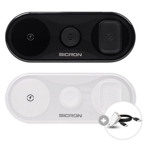 SICRON 15W 트리오 무선충전기 ENW-T450Q (애플워치용)