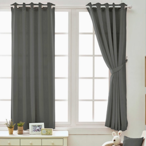백광 라이크홈 솔리드 아일렛형 암막커튼 (2장, 135x170cm)_이미지