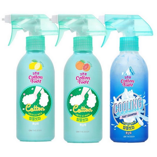 발을씻자 코튼풋샴푸  385ml 레몬 1개 + 자몽 1개 + 쿨링 1개