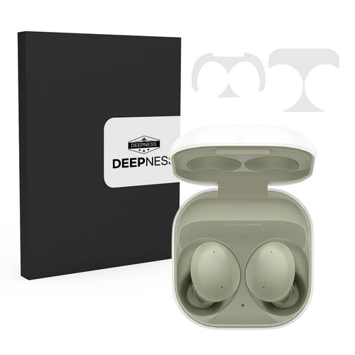 디피니스 갤럭시 버즈2 투명 철가루 방지 스티커 (2매)