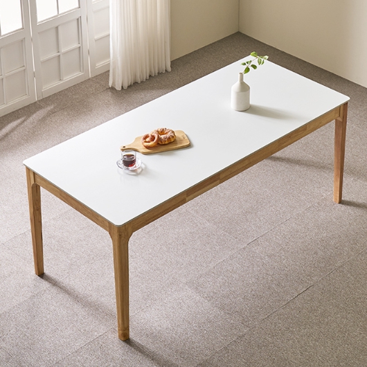 동서가구 조이 모던M 세이프티 세라믹 원목 식탁 1800 (의자6개)_이미지