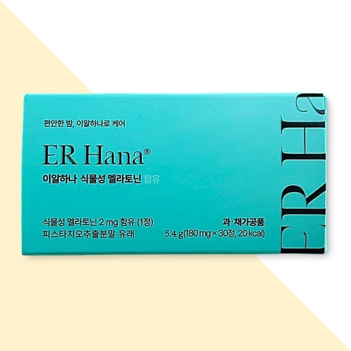 시나몬랩 이알하나 식물성 멜라토닌 함유 30정 (1개)_이미지