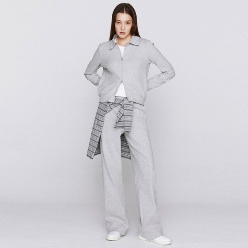 지오다노 여자 립 와이드 밴딩 팬츠 05416524_이미지