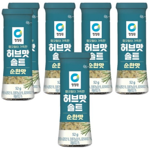 청정원 허브맛솔트 순한맛 52g (6개)_이미지
