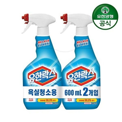 유한양행 유한락스 욕실청소용 600ml (7개)
