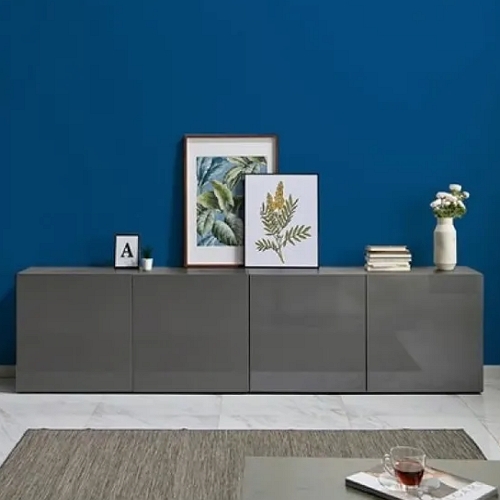 플레인홈  커틴 A형 높은 거실장세트 2400