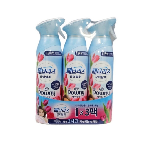 한국피앤지 페브리즈 강력탈취 에어 다우니향 165g (3개)