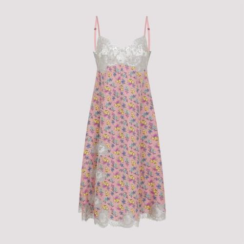 돌체앤가바나 플로럴 레이스 스파게티 스트랩 원피스 F60GGT IS