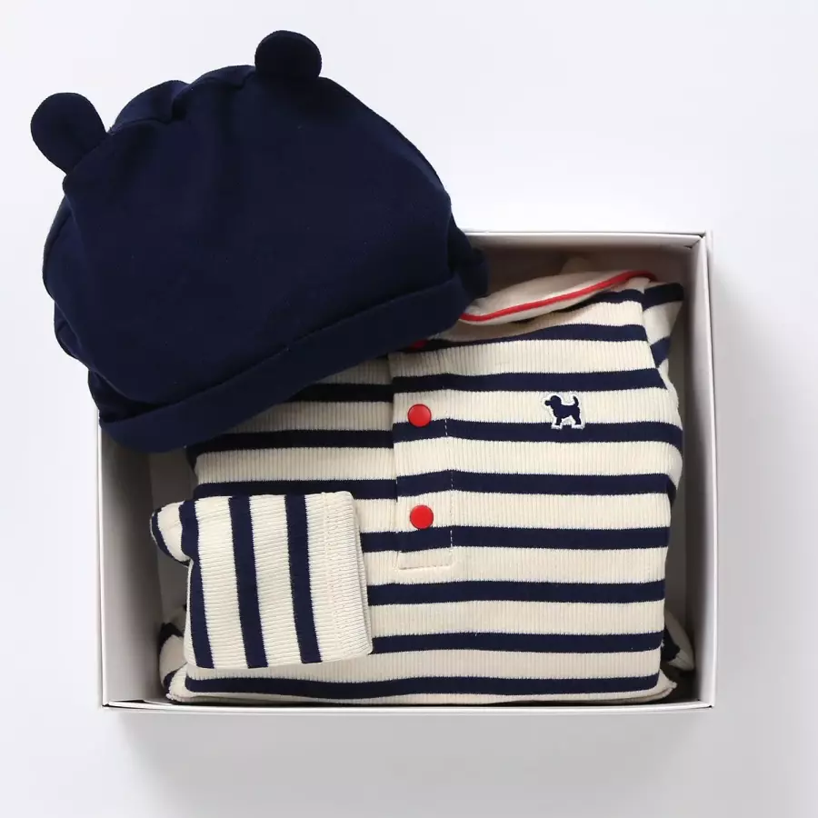 블루독베이비 BLUEDOG BABY NY 블루독STRIPE우주복A 46A7067501 출산백일 46A70-675-01-BON 502554