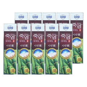 LG생활건강 죽염 은강고 시린고 치약 120g (10개)