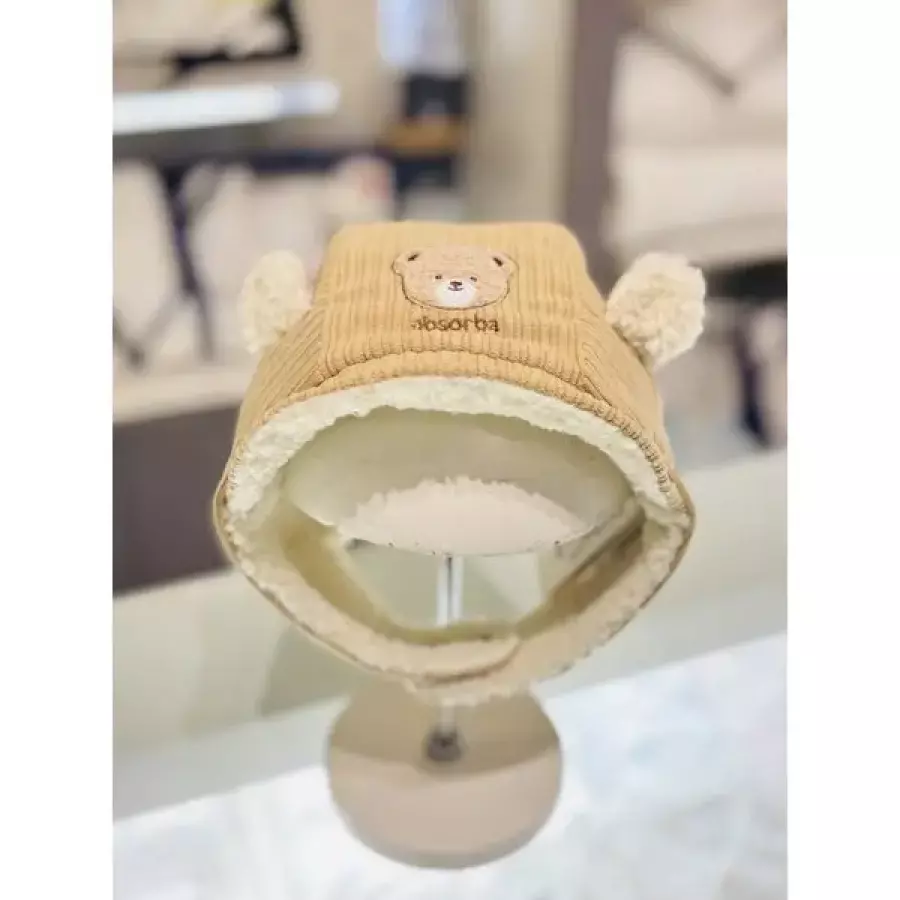 압소바 아기 임신출산백일돌조카선물코지 베어모자 AB2673CP07BE 베이지_이미지