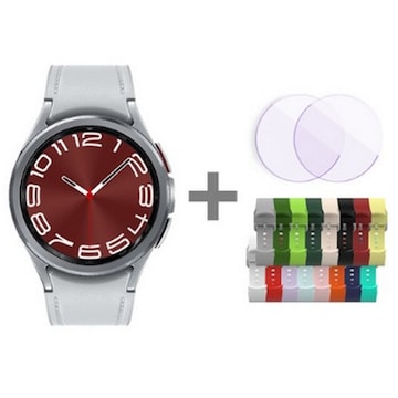 삼성전자 갤럭시워치6 클래식 43mm 블루투스+강화유리+스트랩 패키지 (정품)
