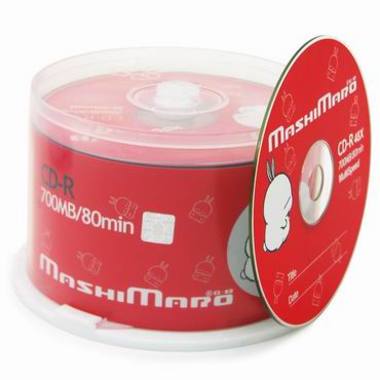 마시마로 CD-R 700M 40x 케익 50장 레드