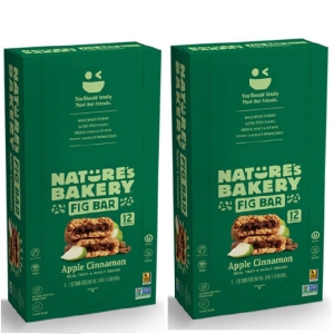 Natures Bakery Apple Cinnamon 네이처스베이커리 통밀 피그바 애플시나몬맛 12개입x2박스 총24개 2..