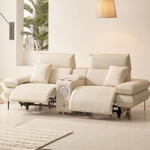 저스틴퍼니처 루미너스 프리미엄 멀티 가죽 리클라이너 2인용