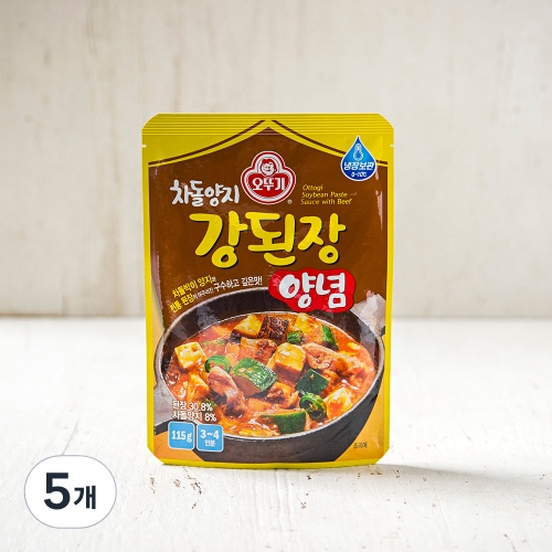 오뚜기 차돌양지 강된장양념 115g 5개