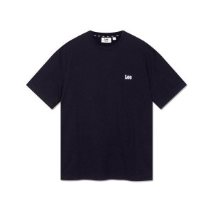 LEE 스몰 트위치 로고 티셔츠 블랙 LE2402ST02BK