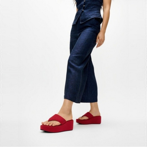 핏플랍 여성 플랫폼 웨지 토-포스트 샌들_FT64K2T326