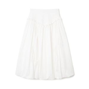 밀로 MILLO WOMEN 벌룬 셔링 맥시 스커트 화이트 MW069WHT 125185